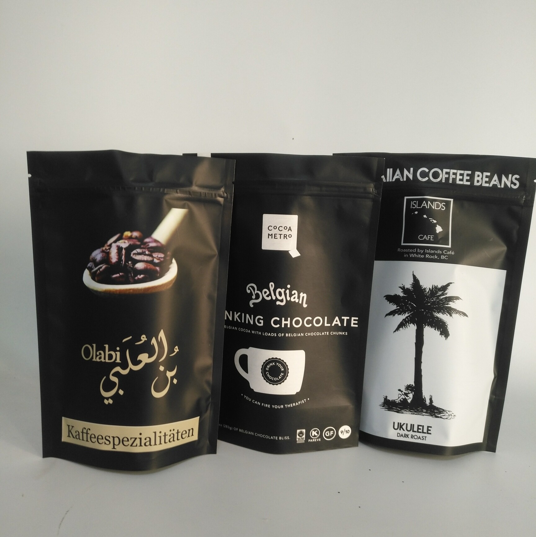 کیسه زیپ فویل آلومینیومی Matt Gold VMPET 300 گرم