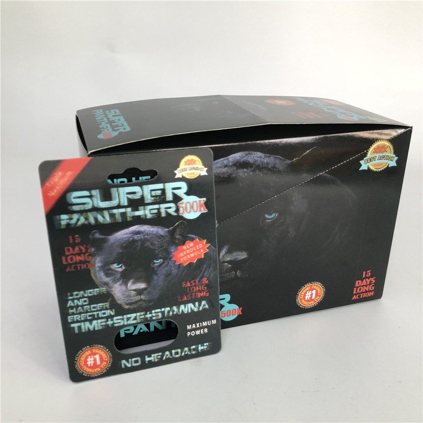 کارت پلاستیکی پلاستیک Super Panther Pill Blister 3D CMYK