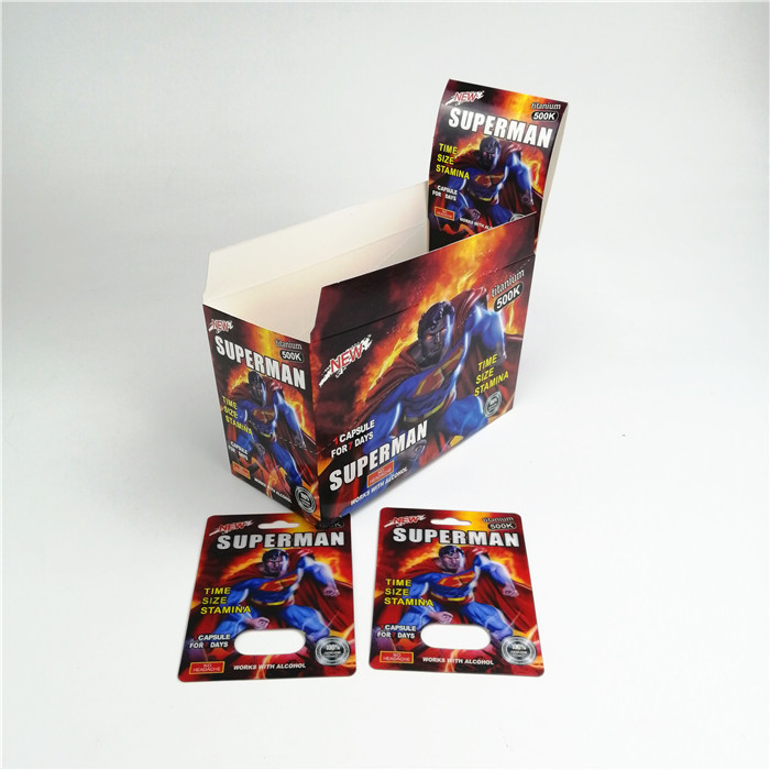 چاپ ابریشم کارت بسته بندی قرص جنسی CMYK 9x12 سانتی متر