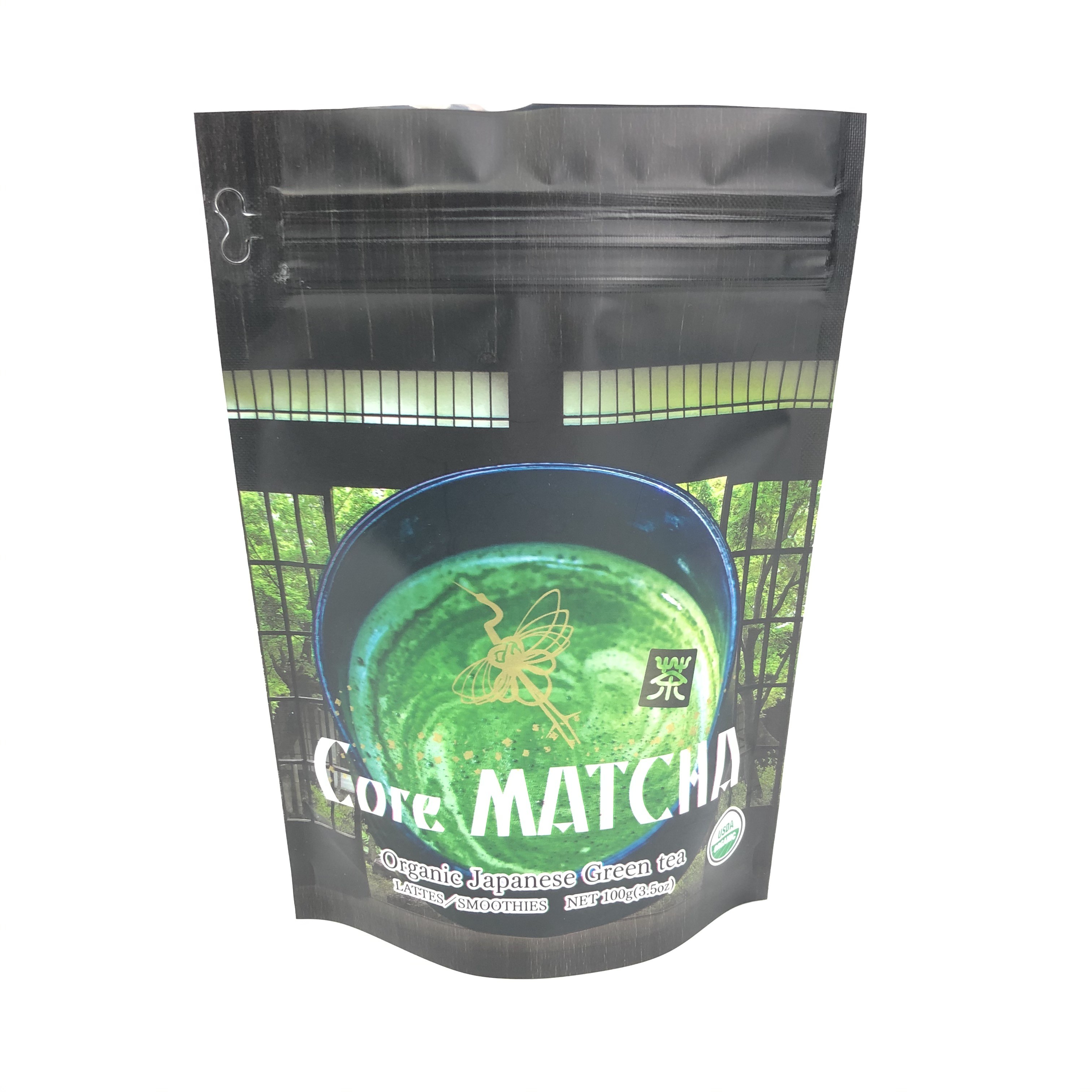 کیسه ایستاده قابل بازپوش MOPP 120 میکرون برای چای سبز