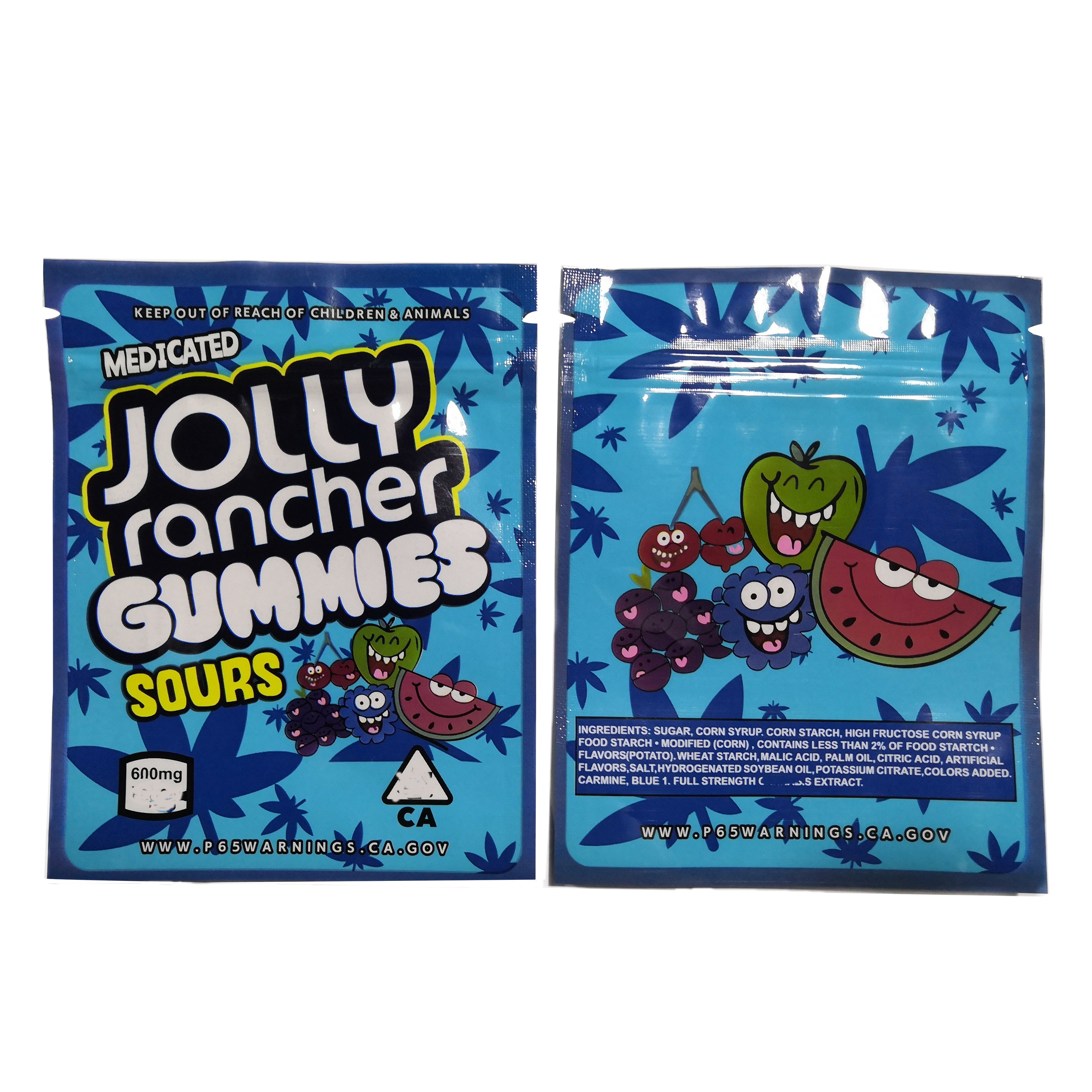 200mic CBD Gummies Candy Mylar Bag THC شاهدانه