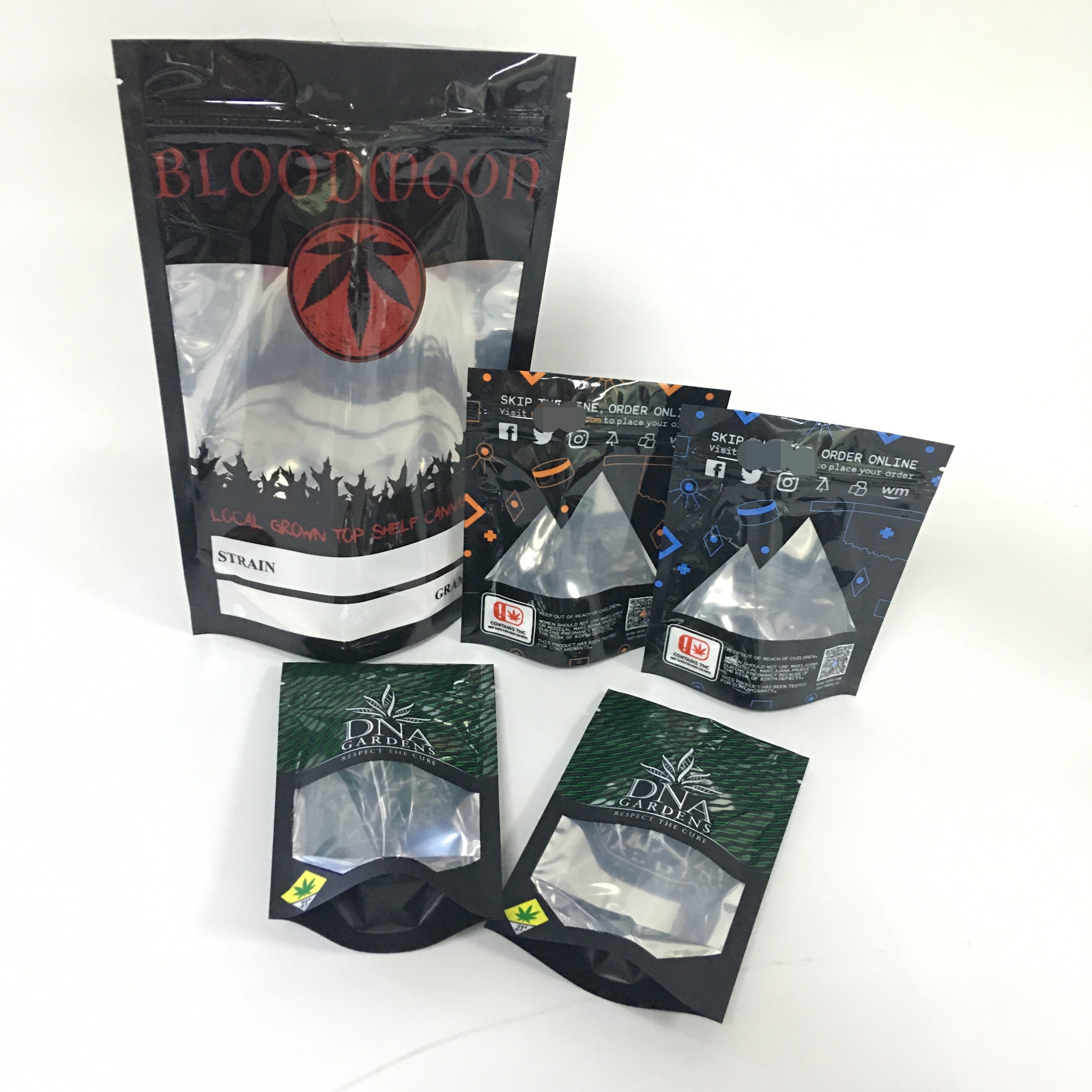 پودر CMYK 120micron فویل آلومینیومی قابل استفاده مجدد کیسه Cbd Gummy