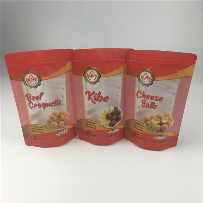 Frosted Window 120micron VMPET Foil Aluminium Foil Ziplock Bag CMYK