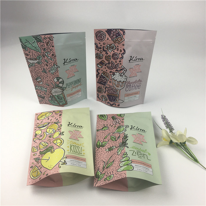 نمک حمام 120 میکرونی VMPET کیسه ایستاده قابل بسته شدن مجدد 200 گرم