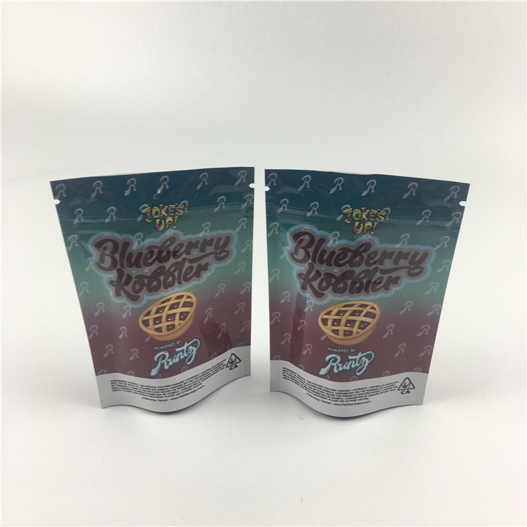 کیسه های بسته بندی علف های هرز پلاستیکی Mylar 7g 3.5g 14g 100micron