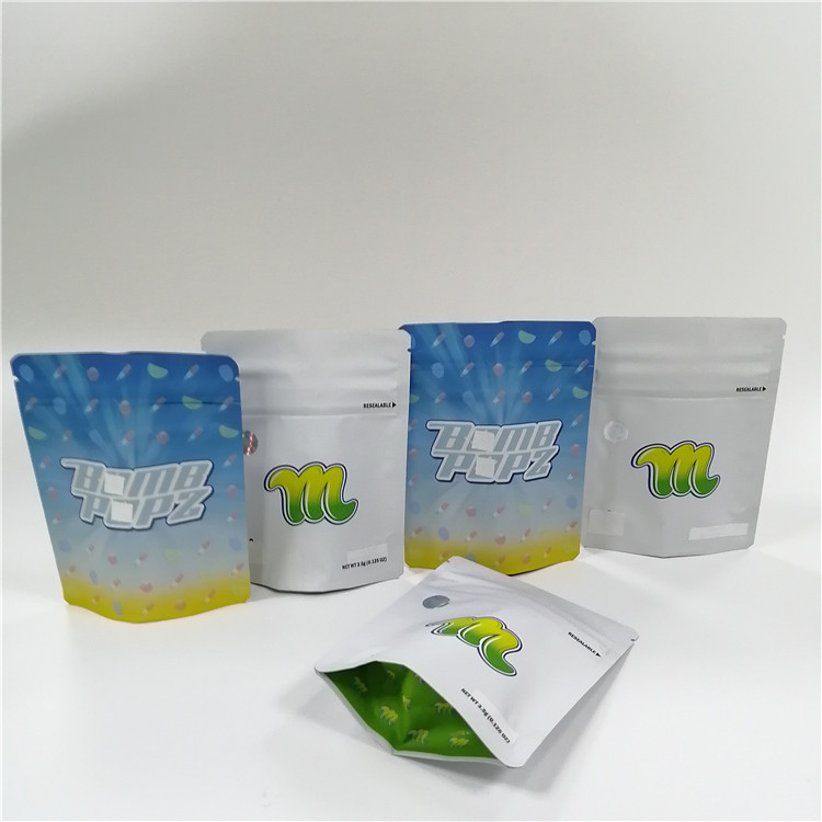Sugar Zip Lock Mylar ایستاده کیسه های پلاستیکی دارای بوی ضد عفونی از چاپ UV است
