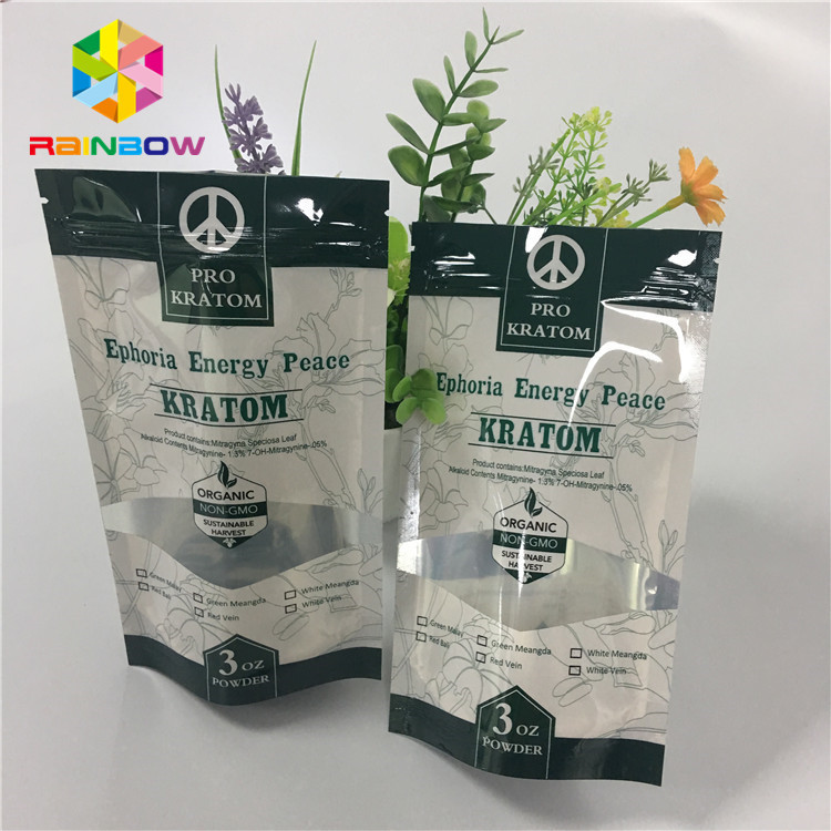 کیسه های ایستاده ضد بو Mylar Ziplock با پنجره