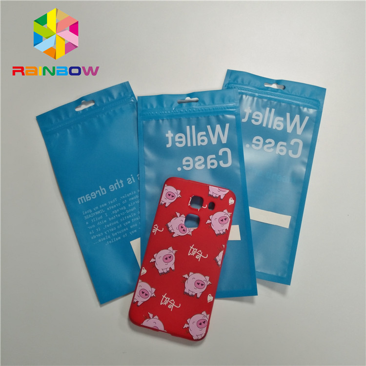 کیسه تخت Ziplock Clear Matte 3 Side Seal برای کاور جلد گوشی / بسته بندی کابل ها