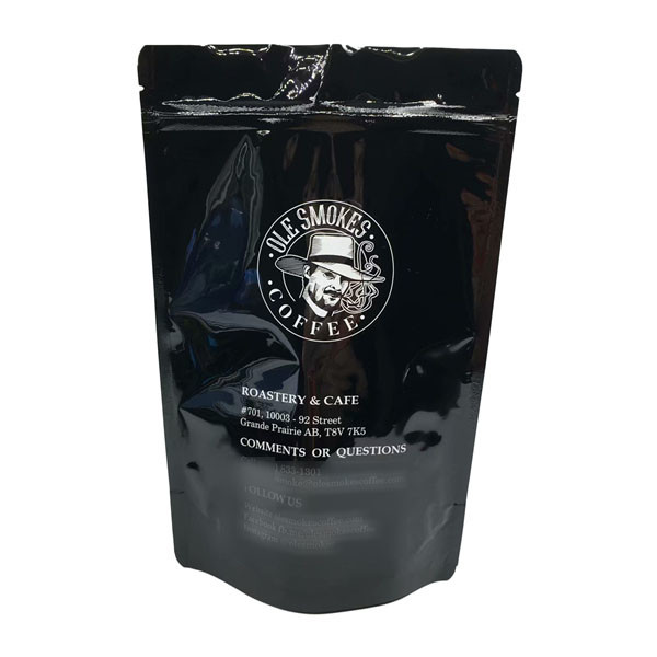 بسته بندی کیسه پلاستیکی دانه های قهوه Ziplock Tear Notch 100 گرم 200 گرم 250 گرم 500 گرم