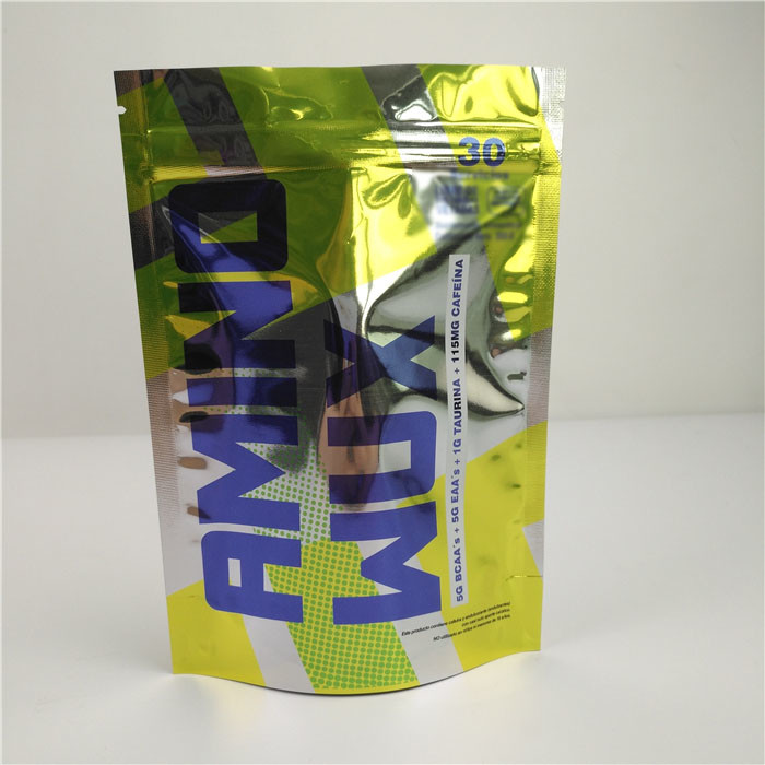 کیسه های پلاستیکی قفل زیپ رنگی اسنک براق ضد بوی بسته بندی