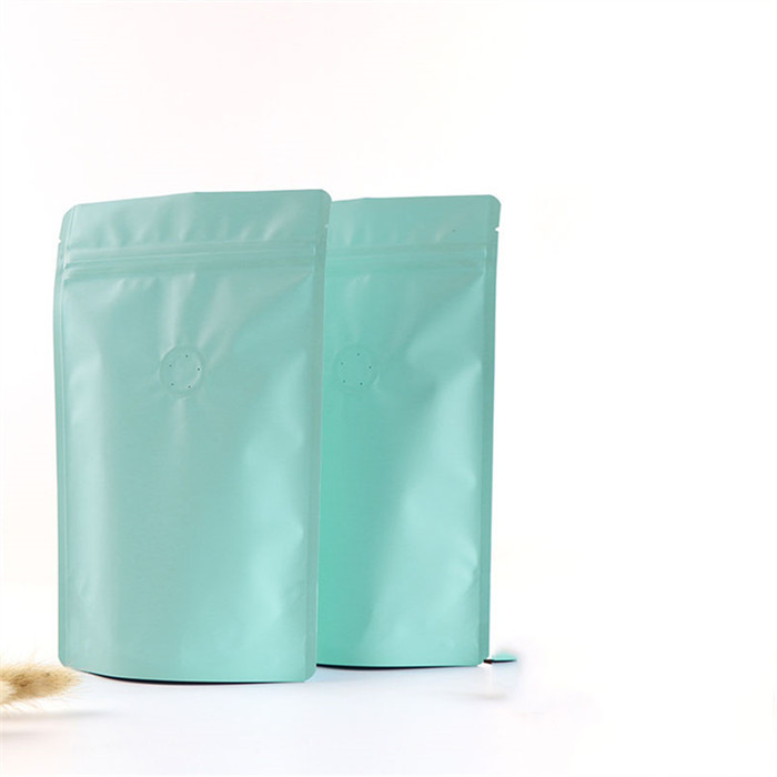 کیسه های قهوه زیپ دار فویل آلومینیومی مات مات ، چاپ گراور