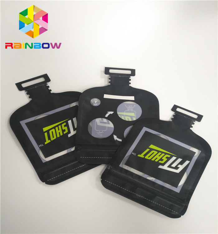 کیسه های پلاستیکی سفارشی شکل نامنظم بسته بندی آب نبات با زیپ