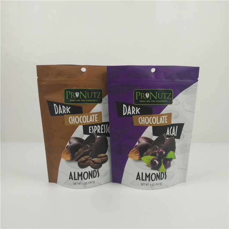 کیسه های ایستاده چاپ سفارشی زیپ پلاستیکی درجه یک برای شکلات تخته ای