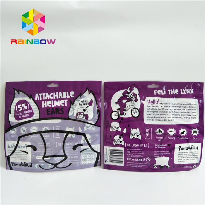 بسته بندی چاپ سفارشی کوچک سه طرفه با پنجره جلو روشن