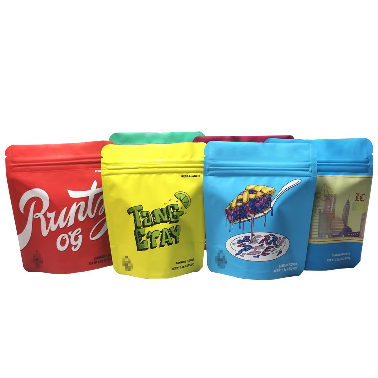 3.5 گرم 7 گرم 14 گرم 1 اونس کیسه گل ممتاز فویل چاپ سفارشی فویل بسته بندی شده بوی ضد زنگ کیسه ضد زنگ