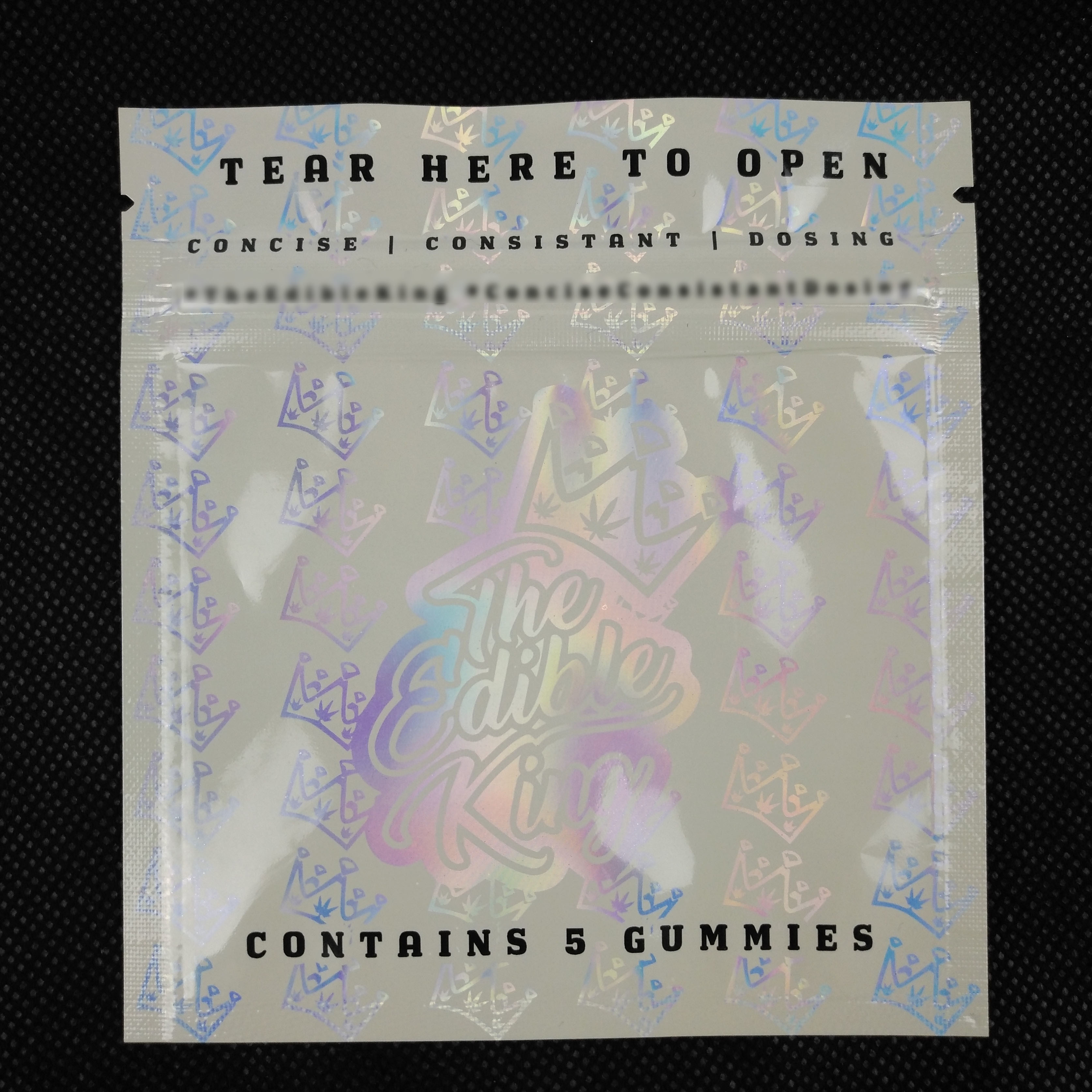 طراحی لوگو سفارشی زیپ قفل قابل اثبات بوی ضد آلومینیوم فویل آلومینیوم پلاستیکی پلاستیکی سه طرفه مهر و موم شده کیسه هولوگرام