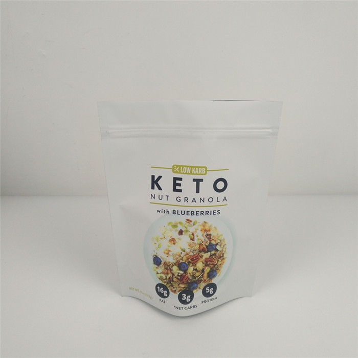 VMPET 120mic Ziplock Stand Up Pouch MOPP Packaging Food Gravure چاپ شده