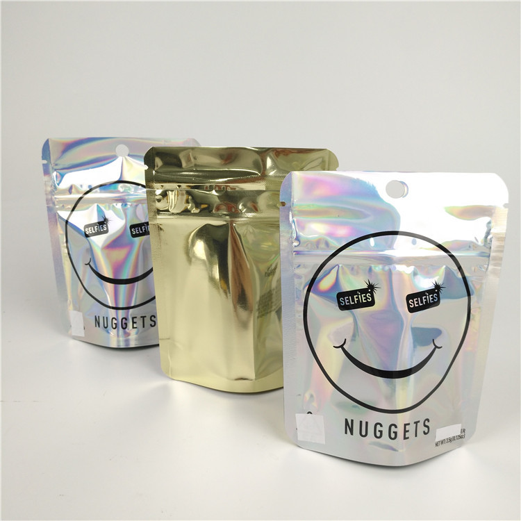 کیسه های مایار فویل آلومینیومی قابل بازجویی 300 گرم Zipock بسته بندی مواد غذایی خوراکی