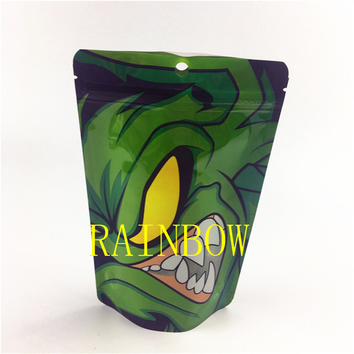 200pcs MOQ چاپ دیجیتال 7 گرم کیسه های mylar خوراکی فویل آلومینیومی فویل آلومینیومی ضد آب