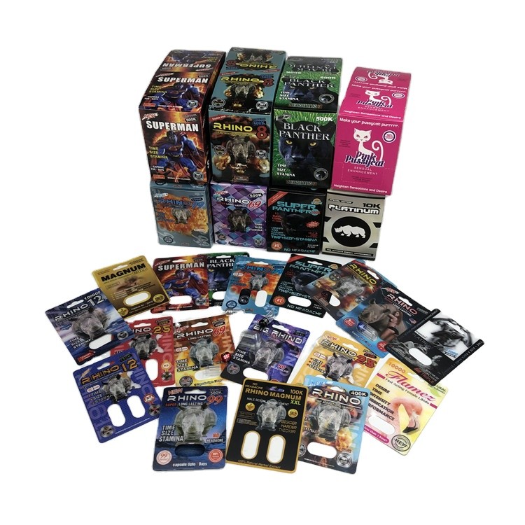 کارت کاغذ تاکسی هولوگرام SGS قرص جنسی 500k کارت تاول 3D با جعبه نمایش