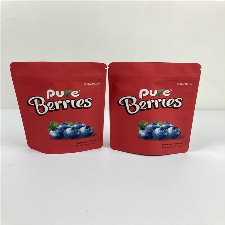 ISO BOPP VMPET Zip Lock Pouch Food Gravure برای دانه های 3.5 گرم