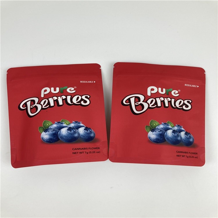 کیسه بسته بندی گل حشیش BOPP VMPET 1/8oz کیسه 3.5 گرم Cbd زیپ قفل فویل
