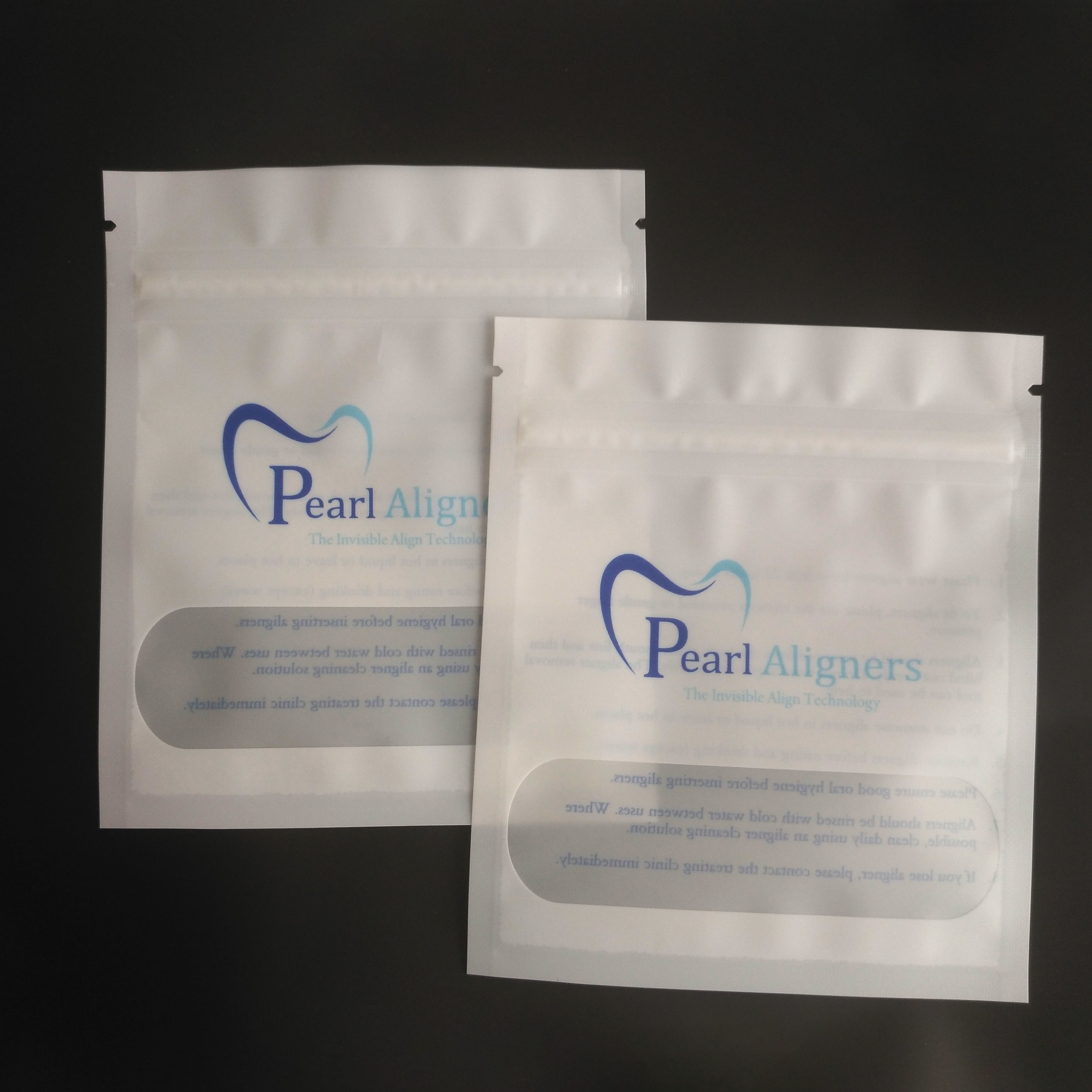 کیسه های پلاستیکی MOPP PE Clear Aligners بسته بندی Vmpet سه طرفه