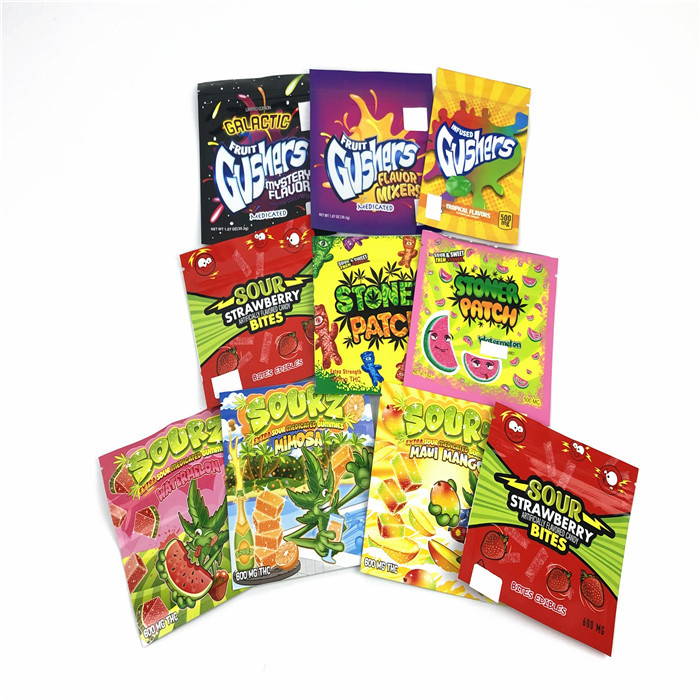 سفارشی Soft Touch Ziplock اثبات بوی ثابت ایستاده مقاوم در برابر حرارت مهر و موم پلاستیکی طرح پلاستیکی مات علف های هرز کیسه های Mylar