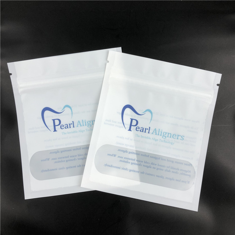 بریس های دندانی کیف های زیپ دار زیپ دار Mylar See Through Kraft VMPET