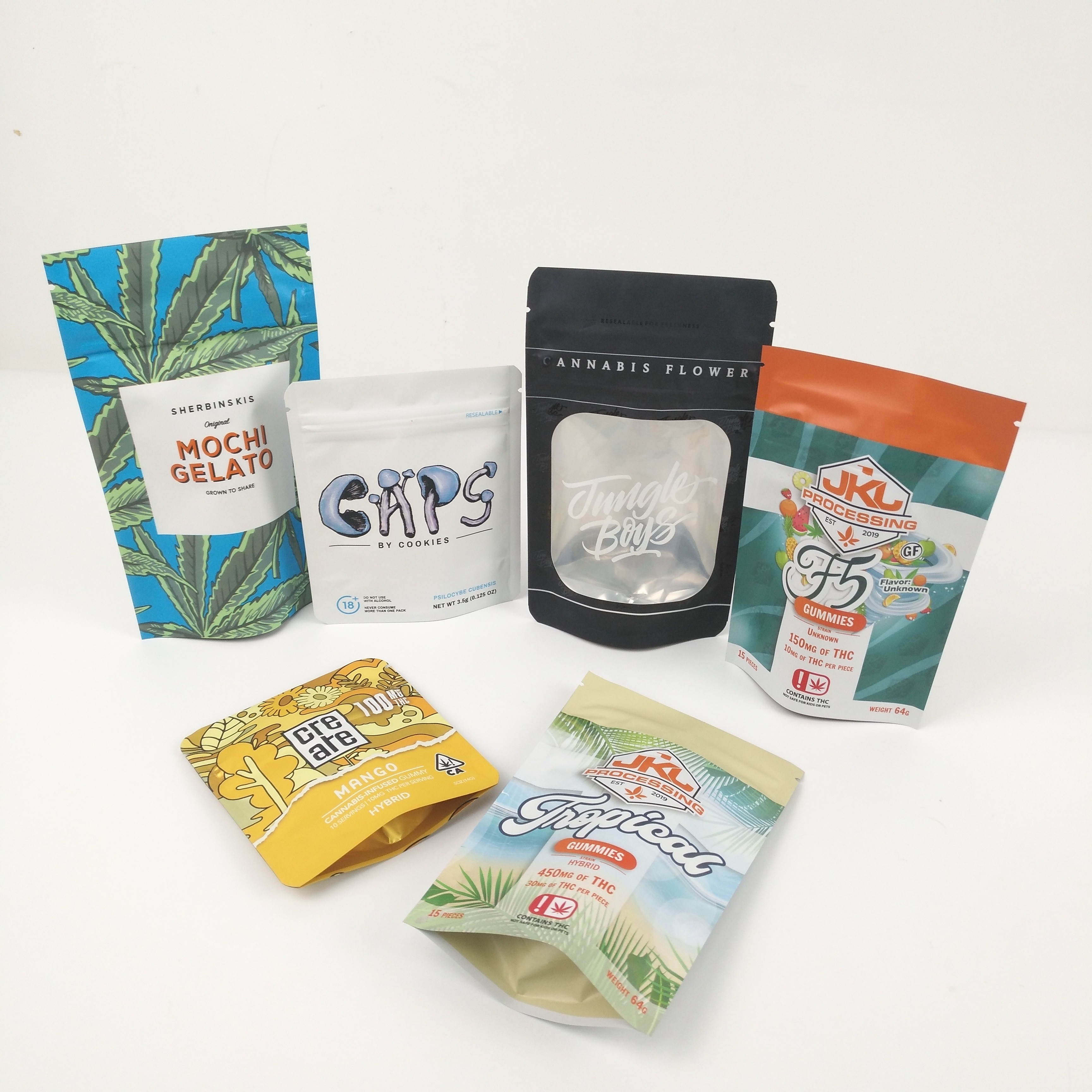 کیسه های فویل آلومینیومی CMYK 200mic VMPET Gravure Doypack Zipper Pouch