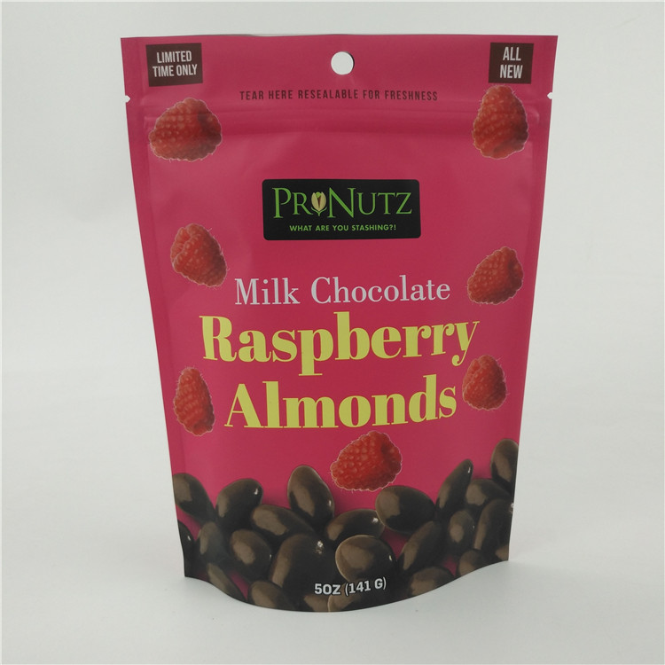 کیسه پلاستیکی خوراکی VMPET CMYK با مهر و موم حرارتی آجیل شکلاتی چیپس 1.2C