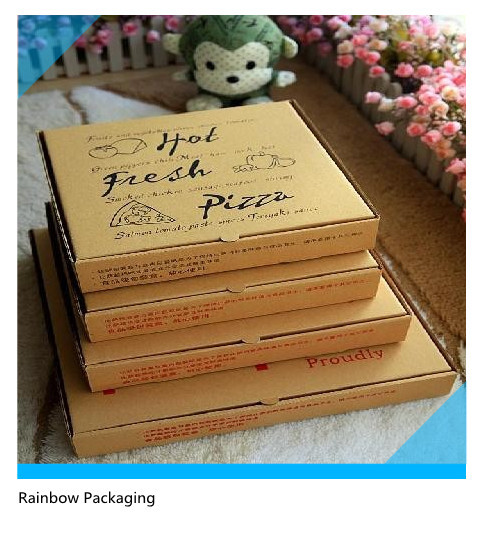 جعبه کاغذ پیتزا را بردارید و با سطح چاپ چاپ کنید