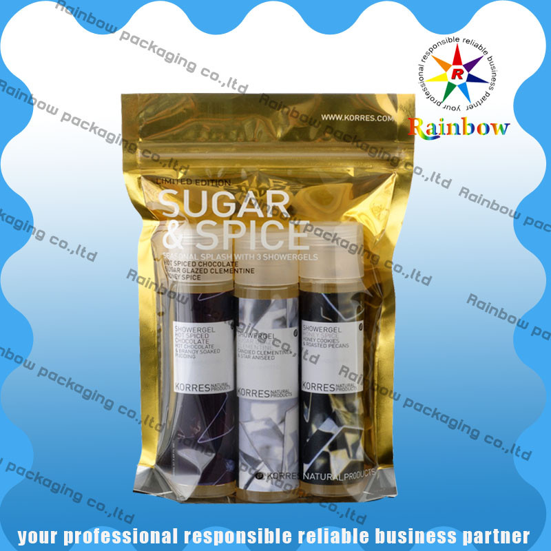 OPP / AL / PE پلاستیک لوازم آرایشی و بهداشتی بسته بندی کیسه برای پد گرم با چاپ هزینه