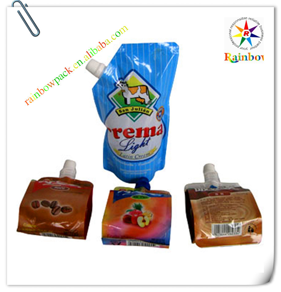 فویل آلومینیوم پایه کیسه PET / NY / PE درجه مواد غذایی با چاپ رنگی