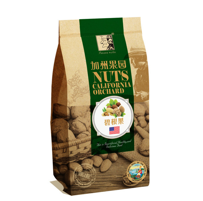 کیسه کاغذ سفارشی براون، کیسه کاغذ کرافت 150 گرم اسنک