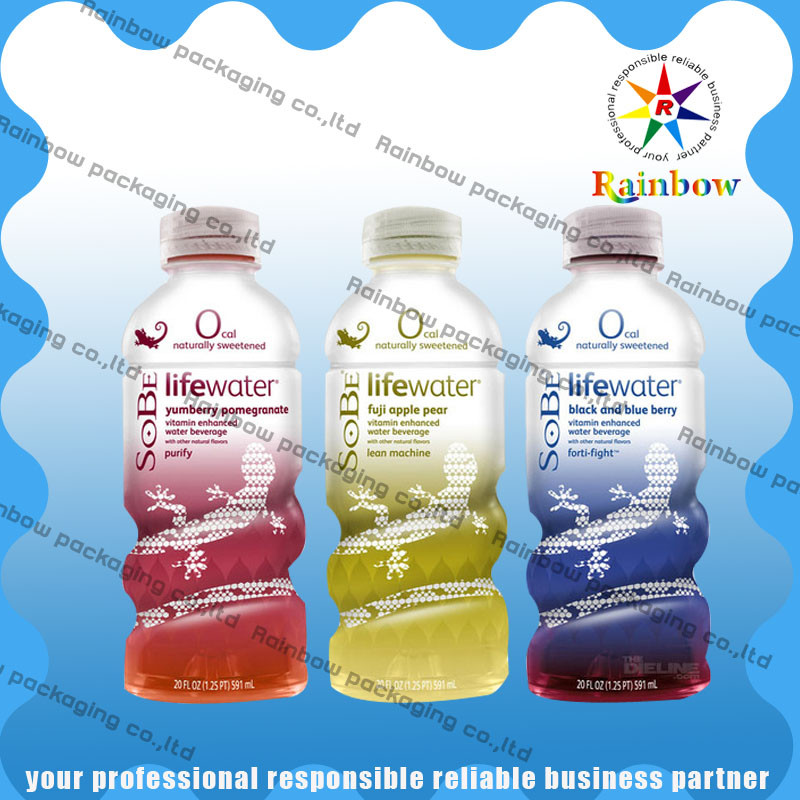 بطری بطری آستین کوتاه بسته بندی چاپ سفارشی حرارتی حساس ضد آب