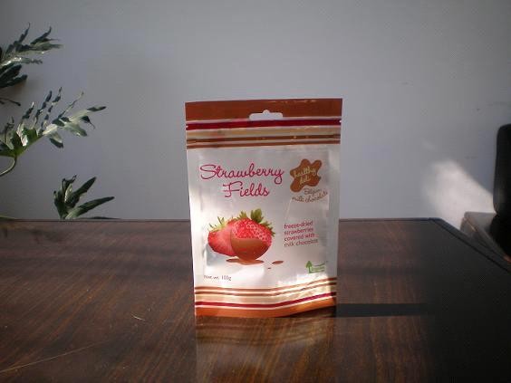 130mic PET / AL / NY / PE پایه پایین کیسه های Gusset با نوار غواصی چاپ شده