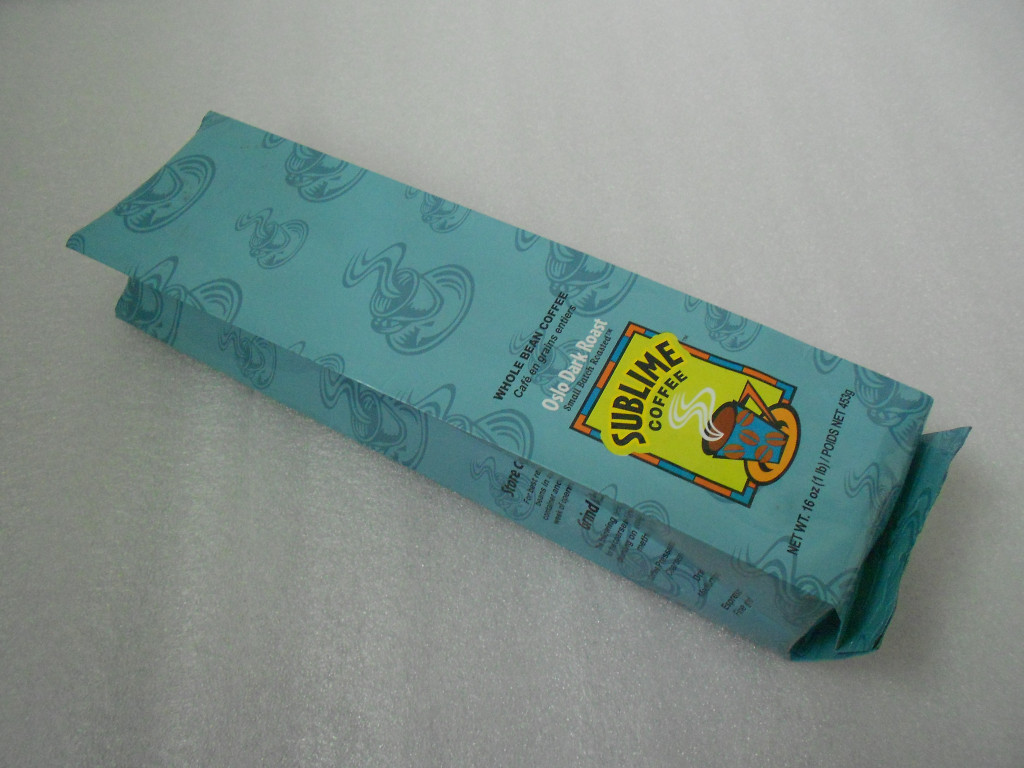 بسته بندی فویل آلومینیوم آستین جانبی Gusset، بسته بندی فنجان قهوه