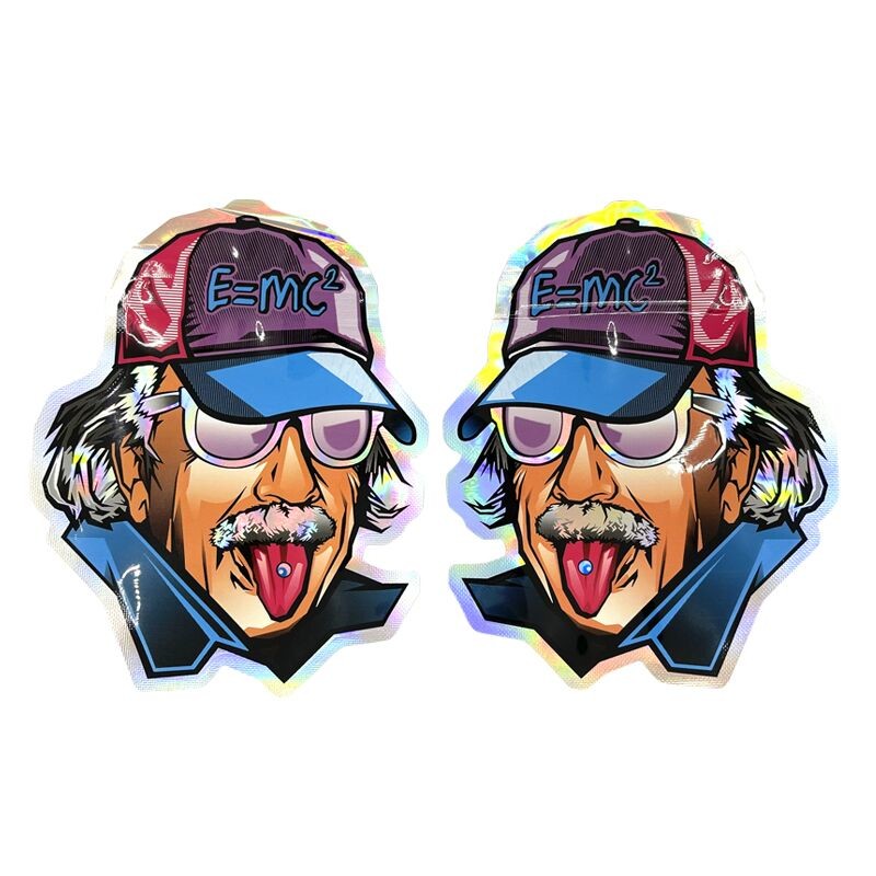 مینی کیسه های Soft Touch Foil Mylar Die Cut گرد شکل با زیپلاک