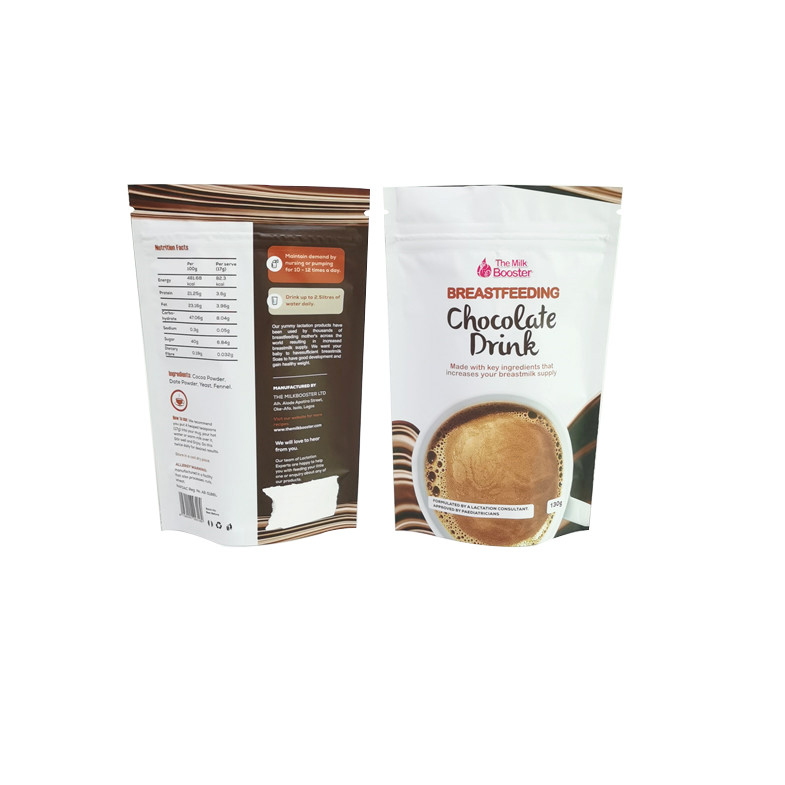 کیسه های کیسه ای زیپ دار چاپ دیجیتال کیسه های بسته بندی مواد غذایی پودر چای قهوه