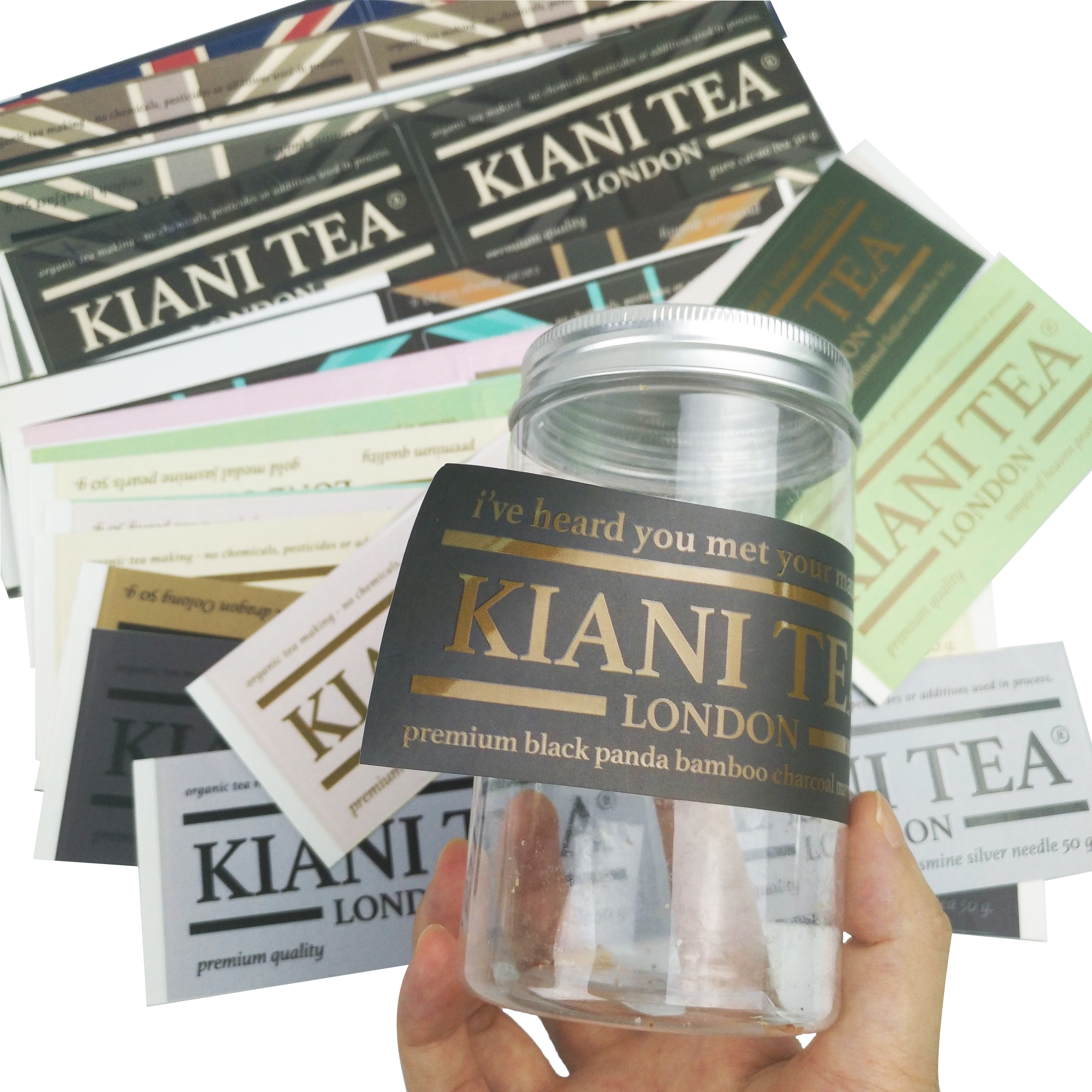 برچسب سفارشی منحصر به فرد چسب ضد آب محصولات غذایی بطری آب آرم سفارشی برچسب چاپ شده برچسب