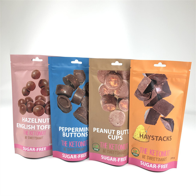 CMYK 110mic Zipper Stand Up Pouch Edibles Canp Child Proof کیف های Mylar