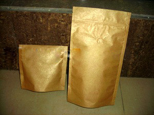 Ziplock ورقه آلومینیوم فویل Full PrintingPlastic Bag Gold Stand Up Matte Finish