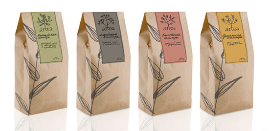 چاپ مجدد چاپ زیپ کیسه های چای بسته بندی مربع پایین قهوه ای