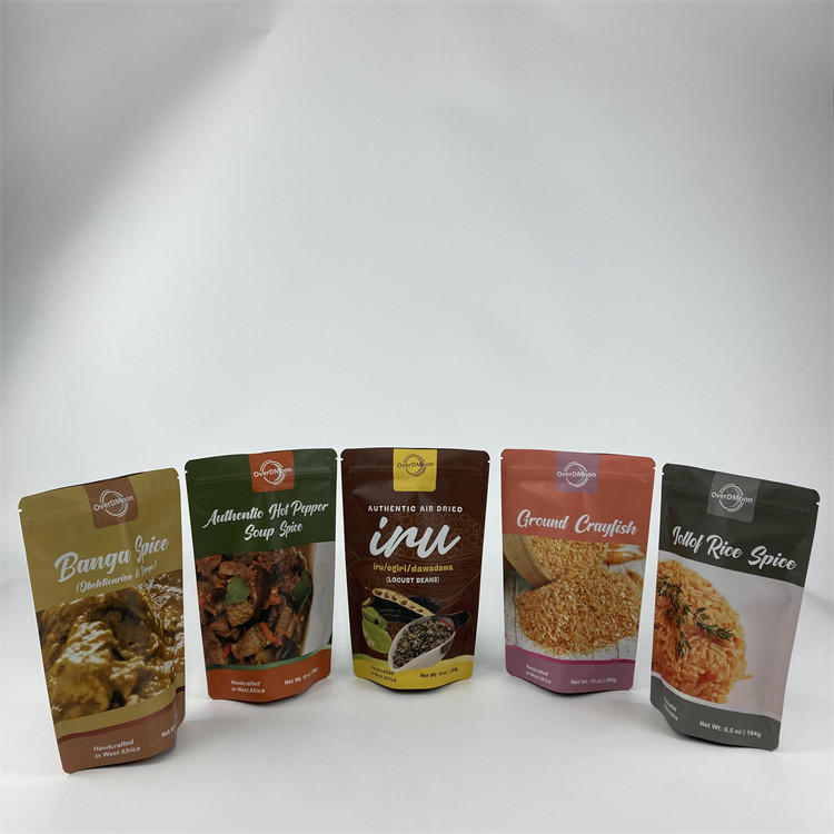 کیسه بسته بندی توتون و تنباکو Stand Up Doypack Hot Seal Packet Zipper with Logo