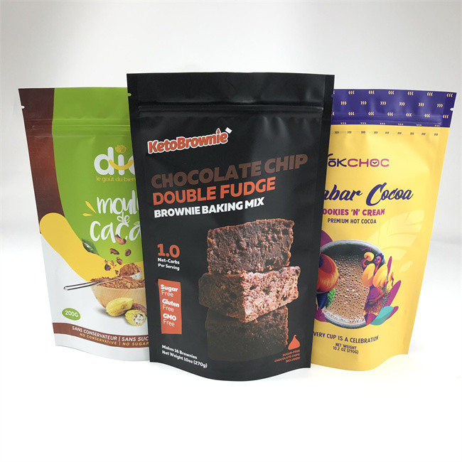 کیسه پلاستیکی کیسه پلاستیکی فویل آلومینیومی زیپ قفل درجه غذا با زیپ