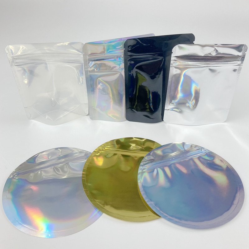 کیسه ایستاده 4 X 6 Mylar به شکل سفارشی با زیپ ضد کودک