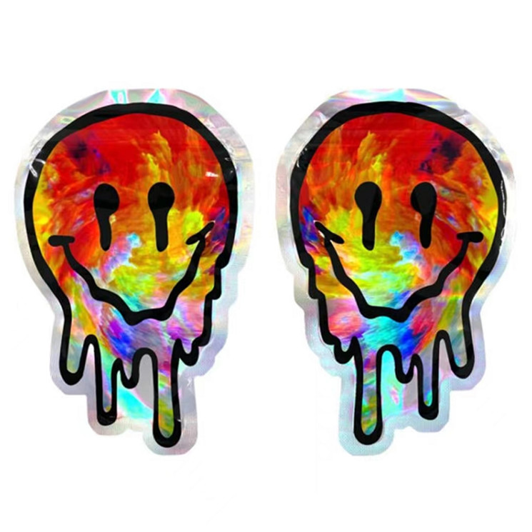 3.5 گرم زیپ قابل آب بندی مجدد 7 گرمی بسته بندی مواد غذایی با شکل نامنظم برای شیرینی شیرینی