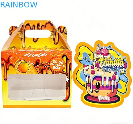 بسته بندی مرسوم 3.5 Mylar با جعبه نمایش برای گل شیرینی کوکی گمنی بسته بندی مقاوم در برابر کودکان 3.5g 7g 14g کوله Mylar برش